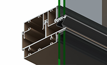 Thermally Shielded Stack Transom